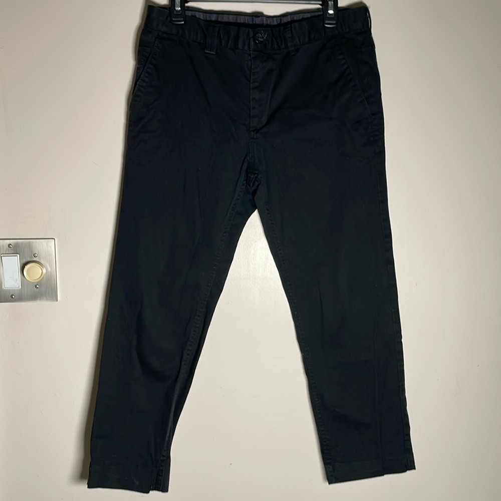 Zara Men’s Black trouser Pants 32 x25 short